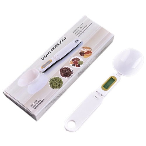 Adjustable Digital Spoon Scale With Large LCD Display - 1G To 500G