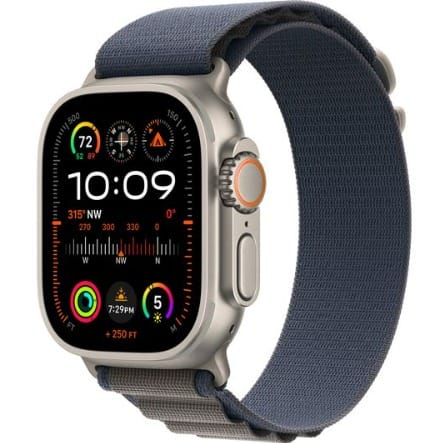 Watch Ultra 2 GPS + Cellular 49mm Titanium Case With Blue Alpine Loop Small