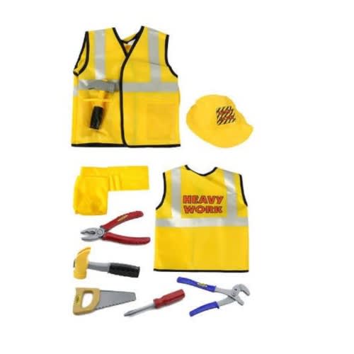 Engineer Construction Worker Costume 3-7