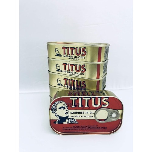 Titus Sardine - 125g X6 Pieces