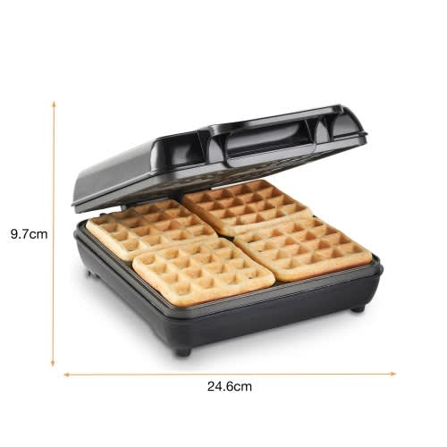 Waffle Maker - Dual Non-stick Compact Stainless Design