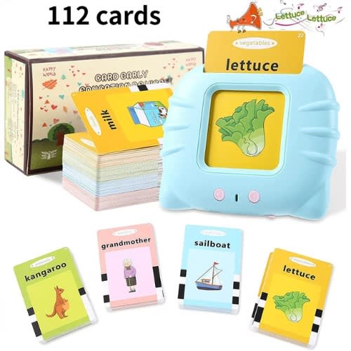 Children  Learning  Card Reader  Fun Preschool Learning Toy - Blue