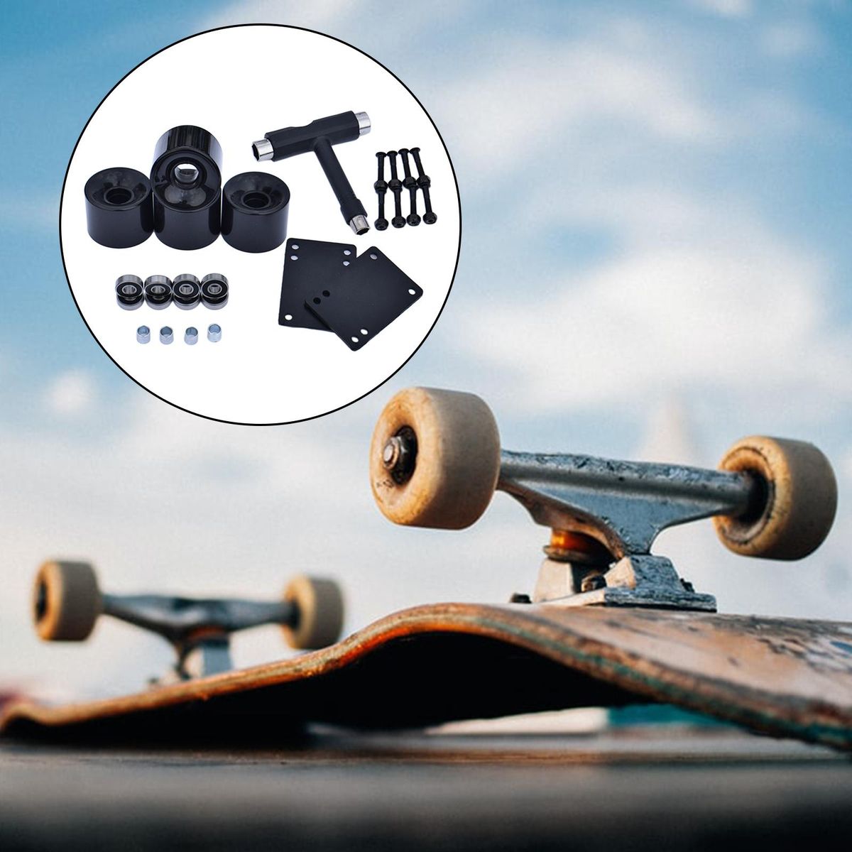 TGM Core 7.0 Black Longboard Complete – Bigfoot 70mm Pathfinders Wheels + Trucks