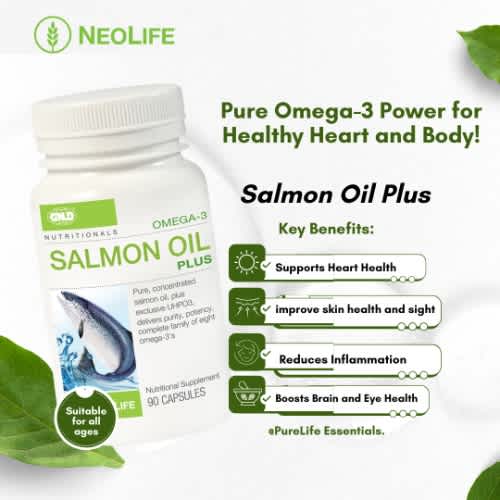 Neolife Omega-3 Salmon Oil Plus - 90 Capsules