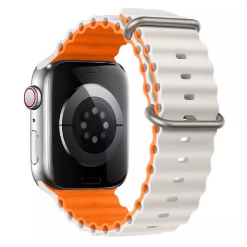 Ocean Straps For Apple Watch Band - Silicone Bracelet - 49mm 45mm 44mm 42mm - Orange