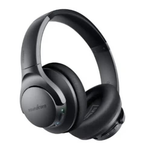 Soundcore Life Q20 Hybrid Active Noise Cancelling Headphones - Black