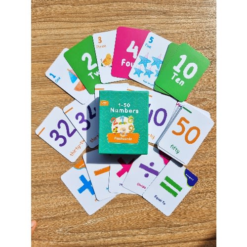Numbers Flashcards With Math Symbol Cards