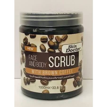 Brown Coffee Face & Body Scrub - Big Size - 1000ml