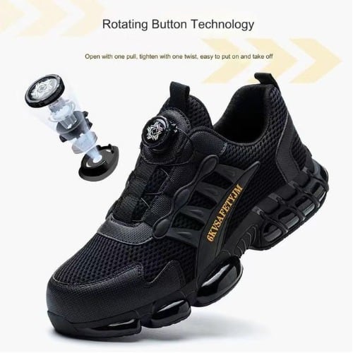 Unisex Steel Toe Work Boots Safety Shoes - Sneakers Anti-puncture Lightweight Trainers