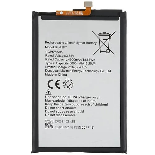 Battery Replacement For Tecno Spark 8/spark 8p/spark 8c