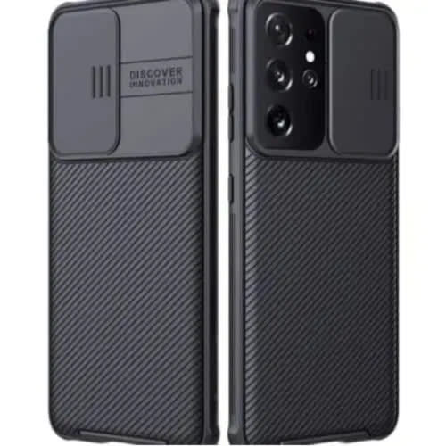 Camshield Case With Slide Camera Cover For Galaxy S21 Ultra - Black
