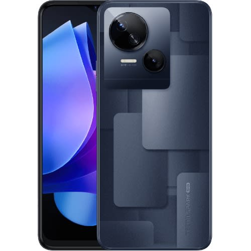 Spark 10 5G - 6.6"HD+ - 256GB ROM - 8GB RAM - 4G LTE - Dual SIM - Fingerprint - 5000mAh - Black