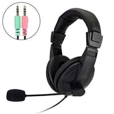 Tucci Adjustable Headset / Headphone With Microphone 3.5mm Plug For Gaming