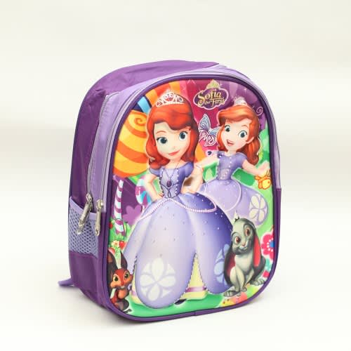 Sofia The First 3D Embossed Cartoon Character School Bag For Kids -  (26cm*13cm*32cm)