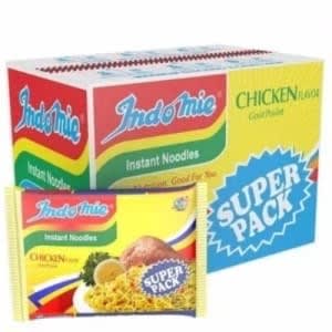 Indomie Super Pack - Chicken Flavor Noodles - 120g - 40 Packs Per Carton