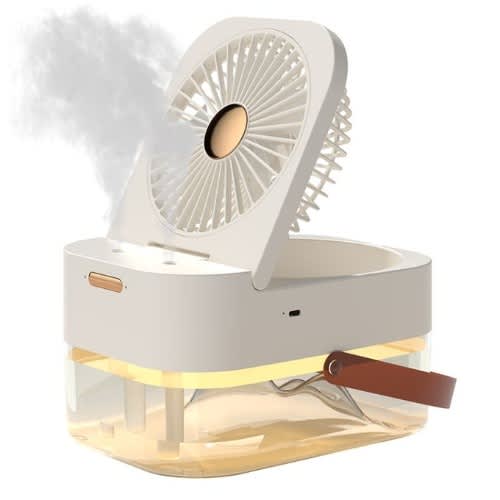 Dual Spray Rechargeable Humidifying Fan - 4000mAh