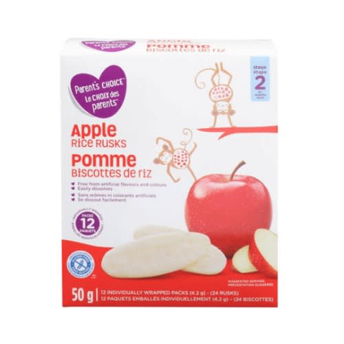 Parents Choice Apple Rice Rusk 50g