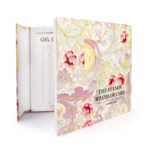 Fake Nail Tips Display Book - Flower Pattern - 120 Colors