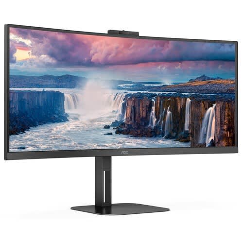 34 219 Wqhd 100hz Curved Va Wled Monitor - Built-in Speakers - Cu34v5cw