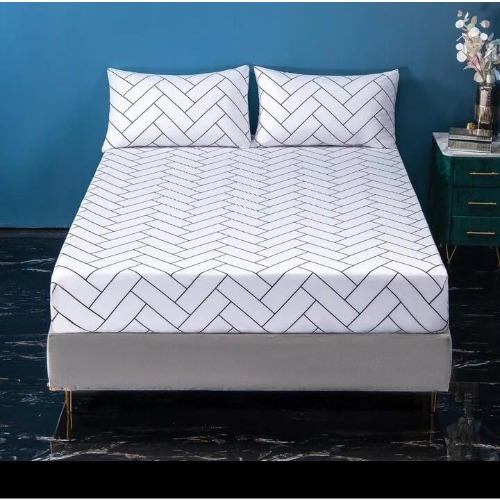 Bedsheet And Four Pillowcases..,