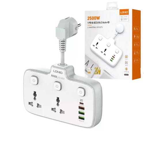 Ldnio Sc2413 2 Universal Outlet Power Sockets