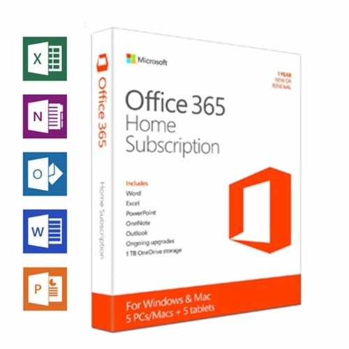 Office 365 Professional Subscription 5 Users PC/Mac - Download Version