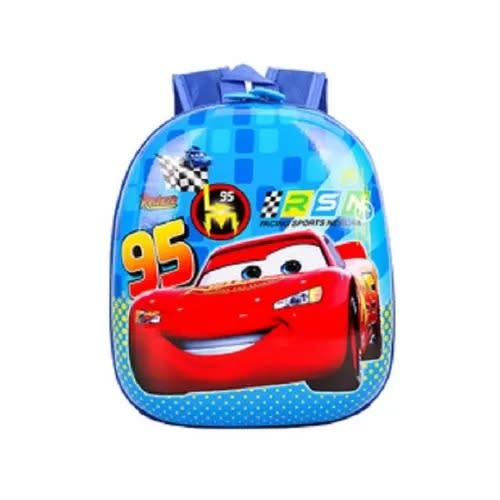 Cars Mcqueen Hard Shell Kids Kindergarten School Bag Backpack -small-12inches