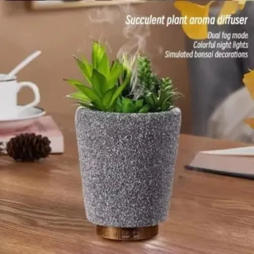 Flower Aromatherapy Humidifier With 7 Led Color