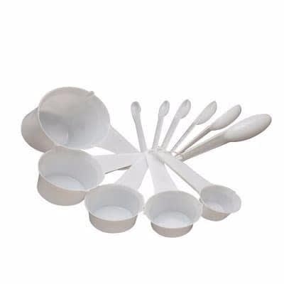 11-Piece Measuring Cups & Spoons - White