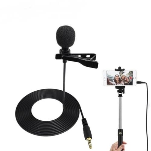 Mini Microphone Condenser Clip-on Lapel Lavalier - Mic For Phone