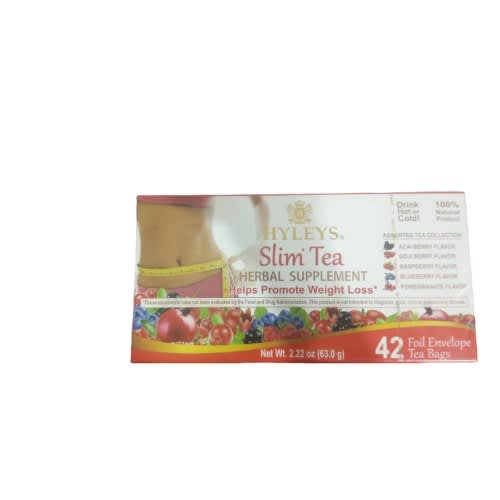 Hyleys - Slim Tea - Weight Loss Herbal Supplement Cleanse & Detox - 42 Tea Bags