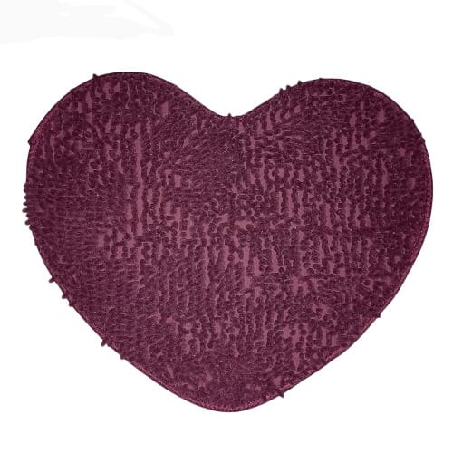 Heart Shape Soft Shaggy Mat