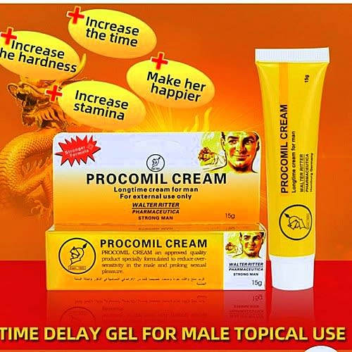 Procomil Men's Natural Herbal Ejaculation Delay Cream Solution-15ml
