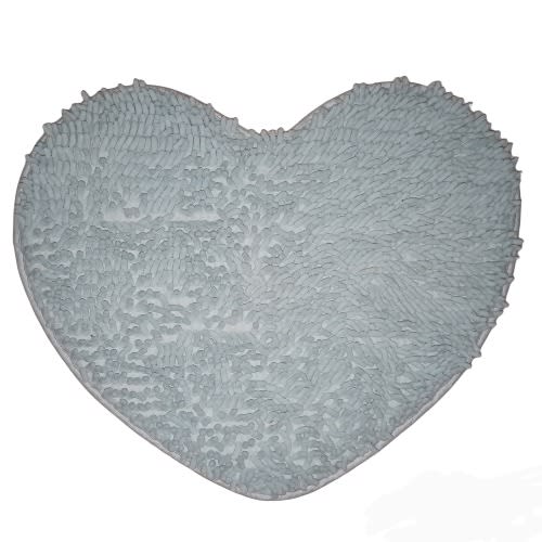 Soft Heart Shaped Foot Mat