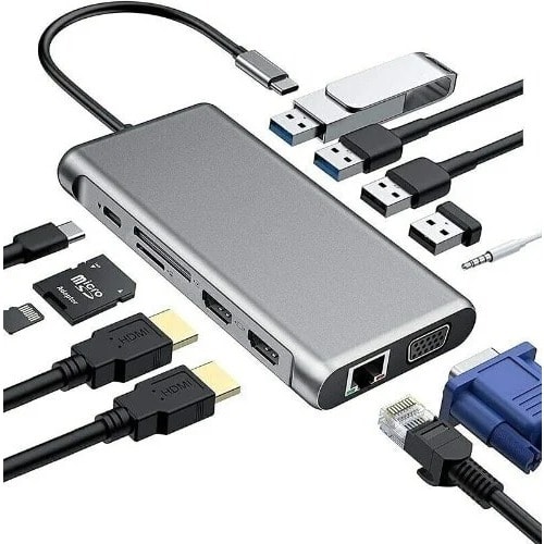 Type C To HDMI Adapter - 12 In 1
