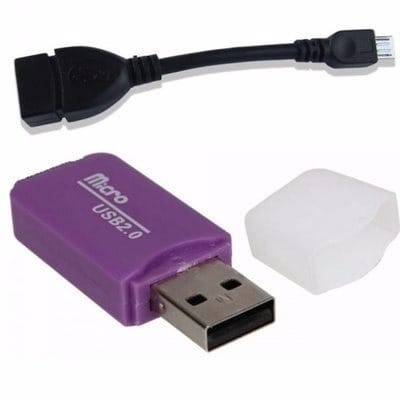 OTG Cable With MicroSD Card Reader