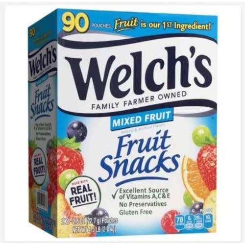 Welch's Healthy Mixed Fruit Snack - 0.8OZ Pouch x 90