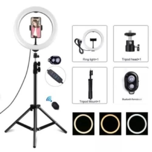 12" Led Selfie Ring Light + Tripod Stand +Phone Holder