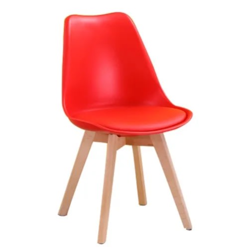 Modern Restaurant Dining Chair - Red