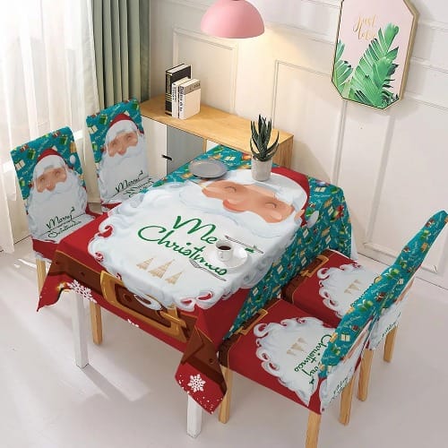 Christmas Dining Table And Chair Cover