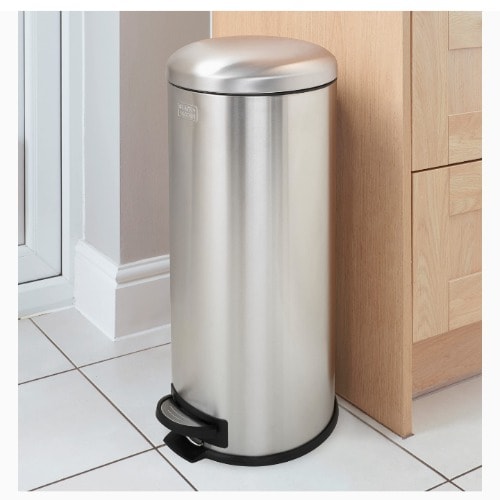 Pedal Bin Dome Stainless Steel - 30ltr