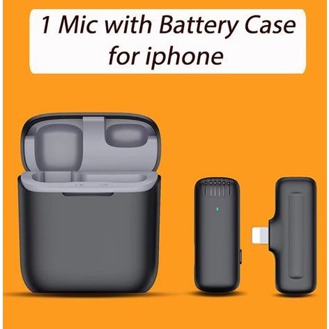 Wireless Lavalier Microphone With Charging Case For Iphone
