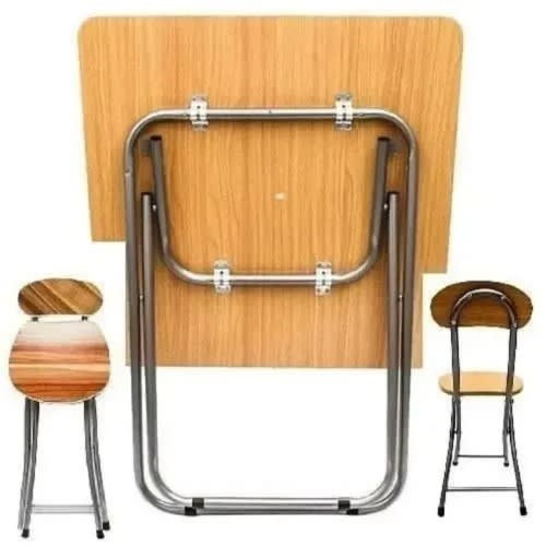 Foldable Table And 2 Chairs Set