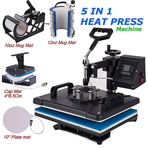 5-in-1 Multi-function Digital Heat Transfer Machine