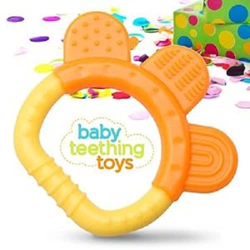 Baby Teething Oral Care Training Chew Toy - Handle Ring