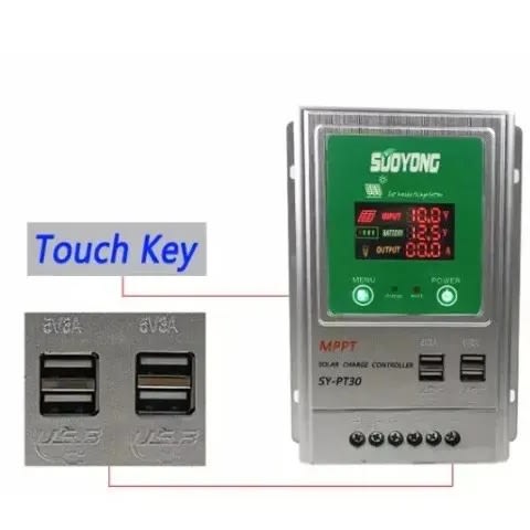 Mppt 30a Solar Charge Controller 12v 24v