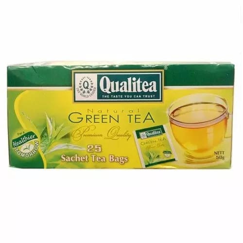Qualitea Natural Green Tea - 25 Bags