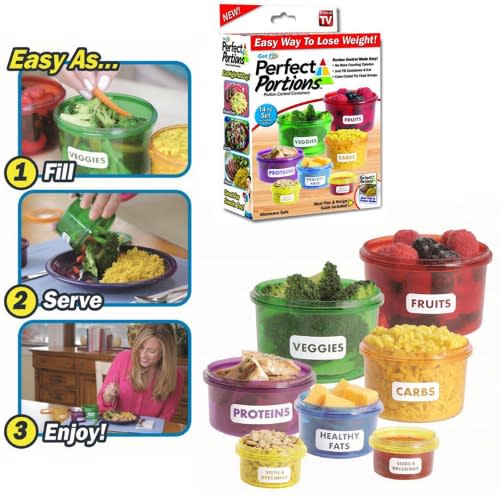 Perfect Portions Portion Control 7 Containers  Set