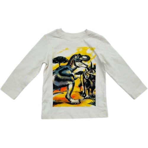 Dino In Jungle Boys Longsleeve Tees