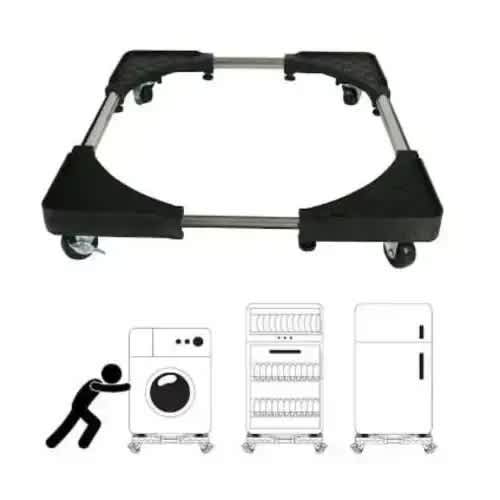 Base Stand With Wheels For Washing Machine And Refrigerator
